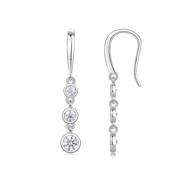 Classic Multi-diamond Set Moissanite Silver Earrings Luxury Fashion Diamond Earrings Stud Earrings