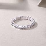 Wish Diamond Ring Luxury Fashion Set Moissanite Silver Ring