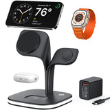 5-in-1 Magnetic Real Wireless Desktop Fast Charging Station For Multiple Devices