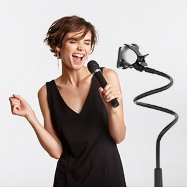 Newest Gooseneck Phone Holder 31in Long Flexible Lazy Arm Clip Adjustable Overhead Phone Mount For Phone