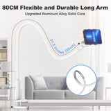 Newest Gooseneck Phone Holder 31in Long Flexible Lazy Arm Clip Adjustable Overhead Phone Mount For Phone
