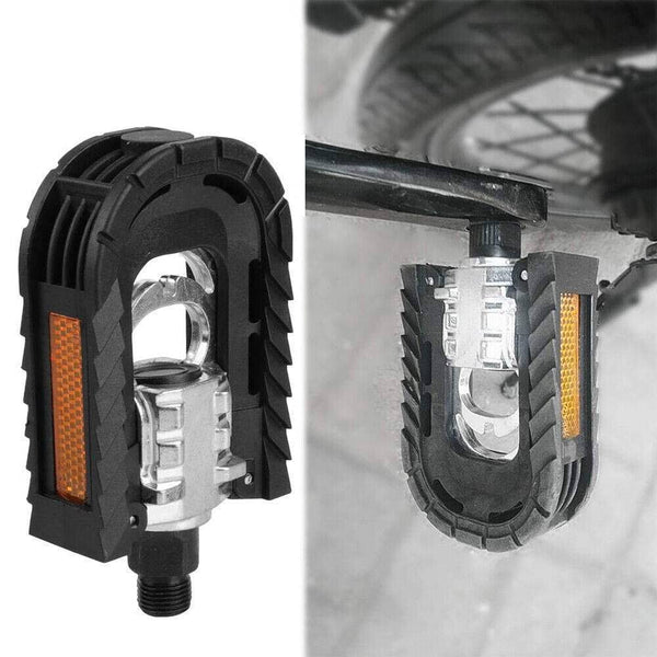 Bike Pedals Bicycle Folding Pedal Aluminum Alloy Mountain Foot Pedal Set